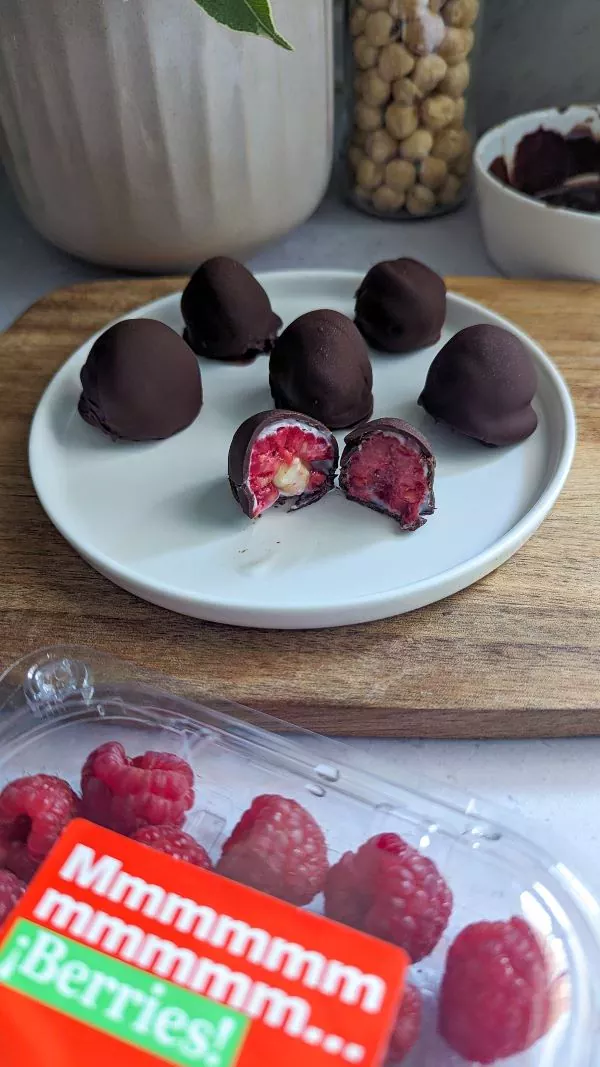 Bombones de Frambuesa