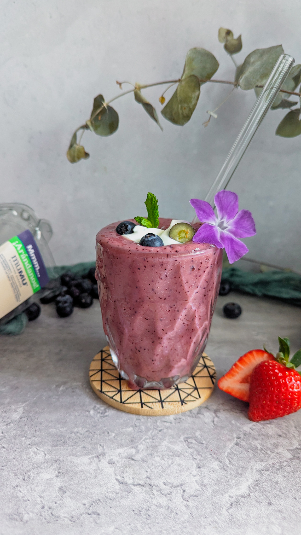 Batido de Mango y Berries