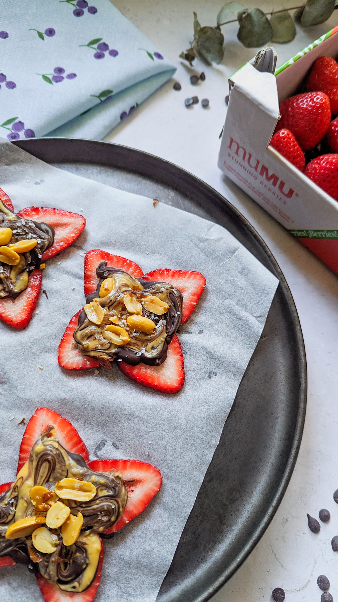 Snack de Fresa y Chocolate