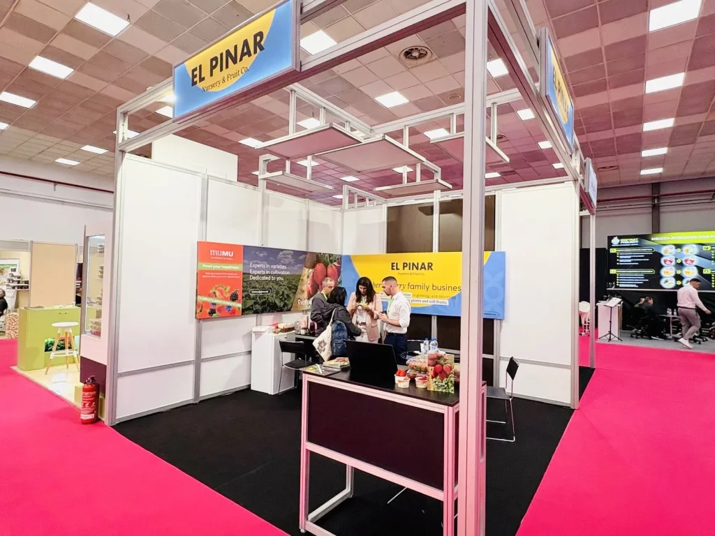 Stand de El Pinar en la última edición de Freskon celebrada en Salónica (Grecia) en abril de 2026.
